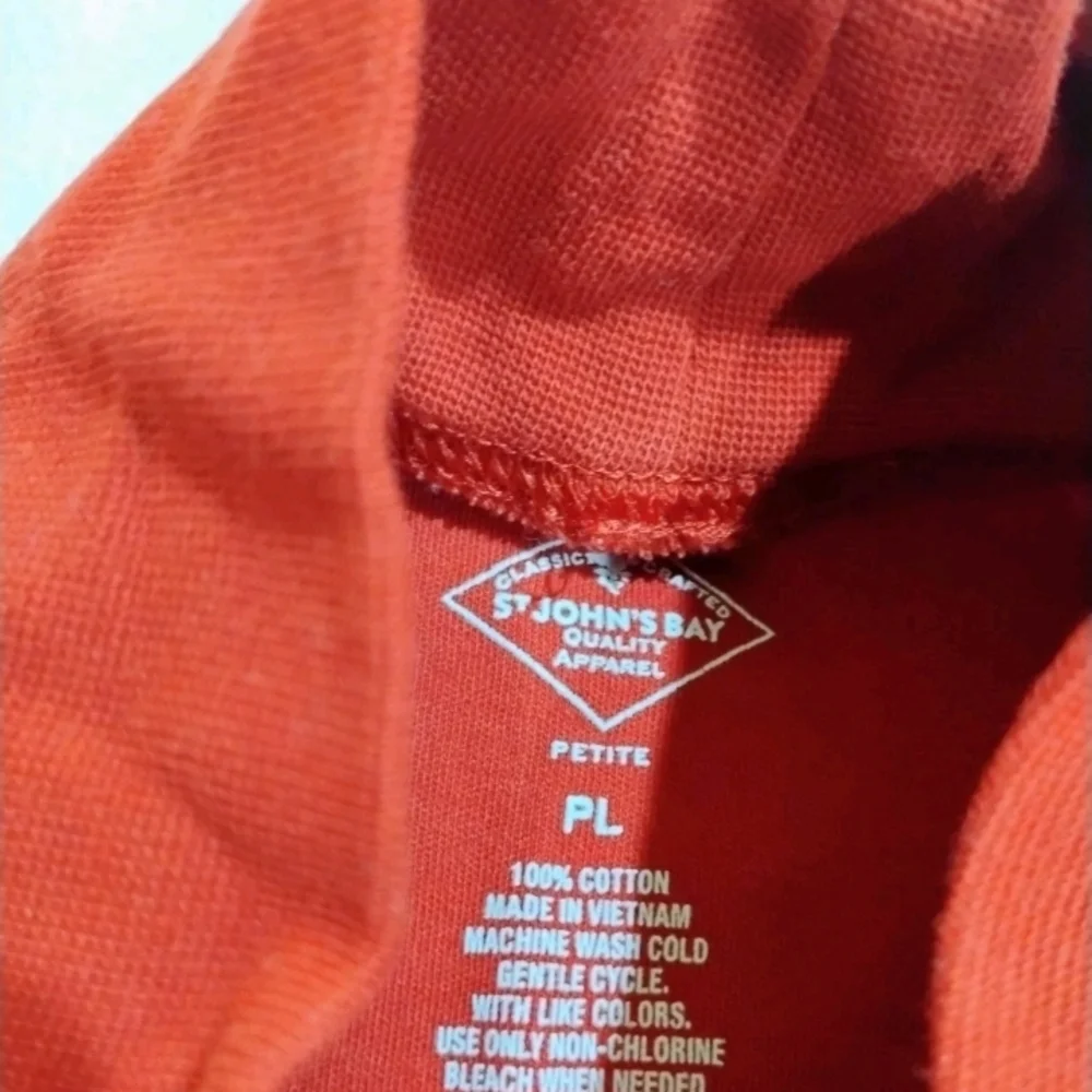 St. John's Bay Classic Red Long Sleeve Tee - Picture 2 of 5